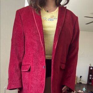 Elegant Red Women's Jacket